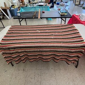 Vintage crocheted throw